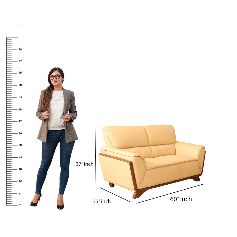 MAARK LEATHER SOFA SET (3+2) DARK MILKY HT