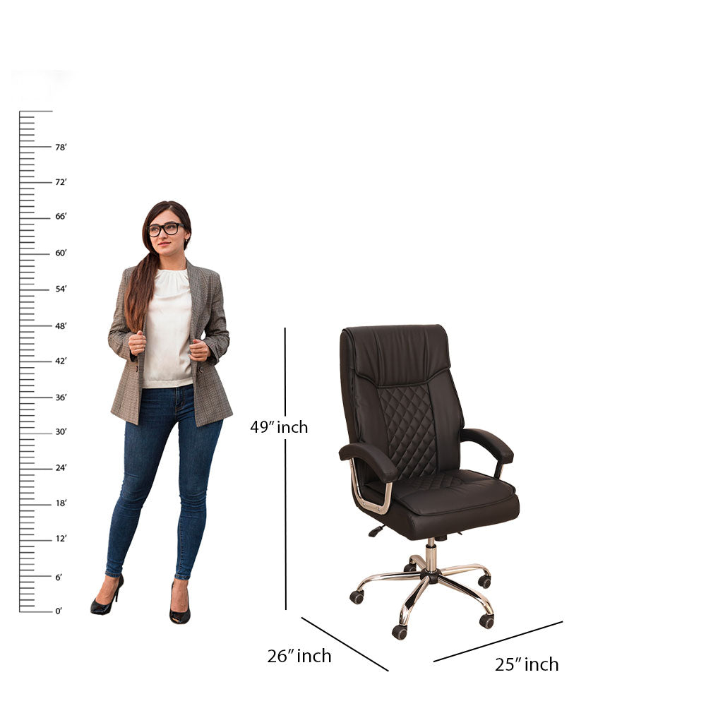 MAARK HIGH BACK OFFICE CHAIR XH - 9241 BLACK COLOUR SS