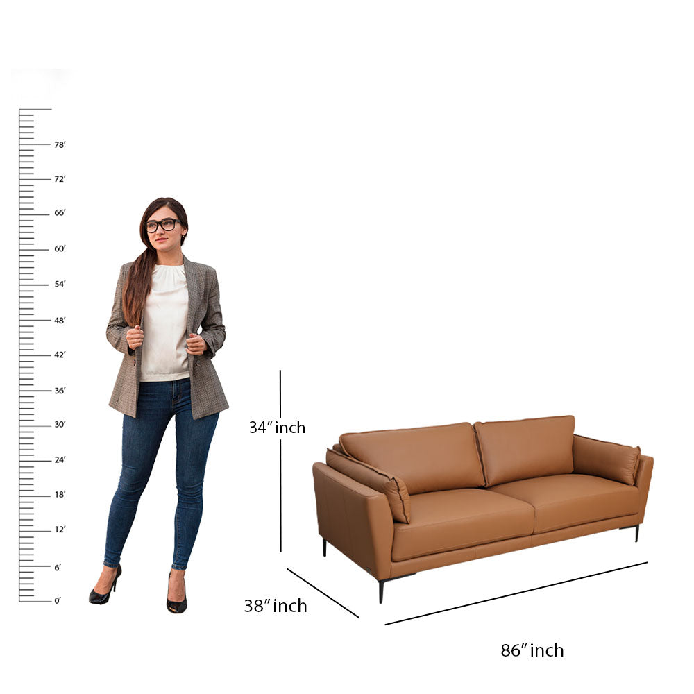 MAARK LEATHER SOFA SET (3+2) 6015 COL TAUPE ML