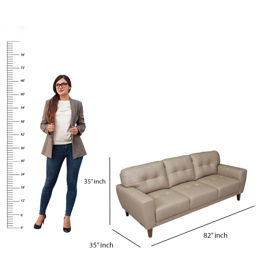 MAARK LEATHER SOFA SET (3+2) 6031 COL TAUPE ML