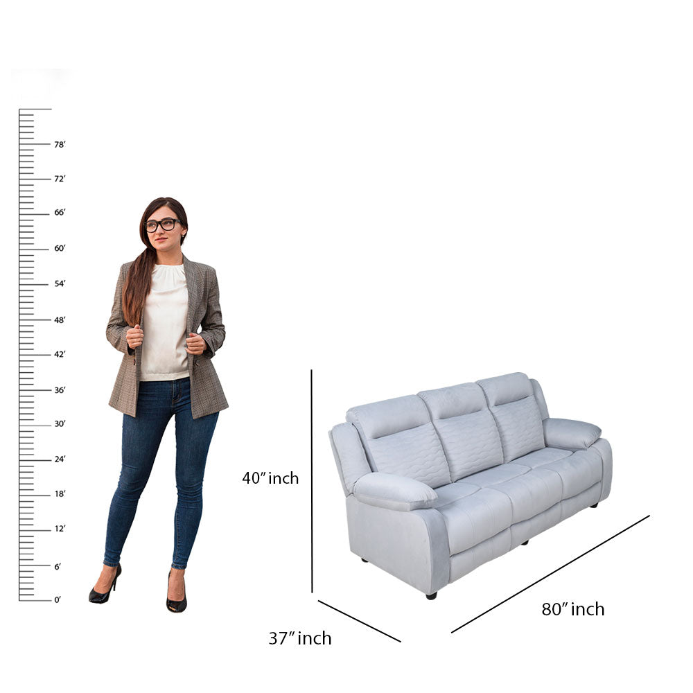 MAARK MANUAL RECLINER FABRIC SOFA SET (3+2R ) WAVE