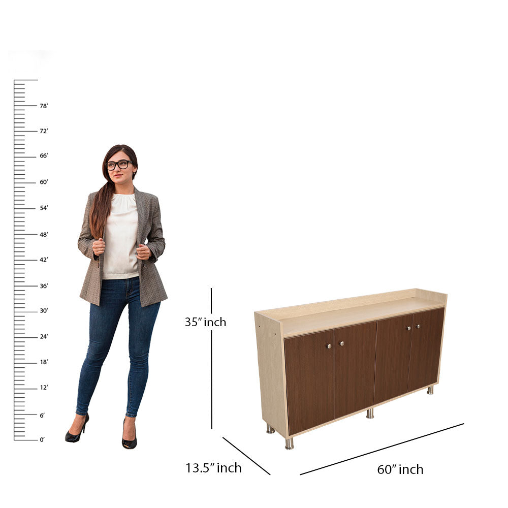 MAARK CARAMEL SHOE RACK 5*3