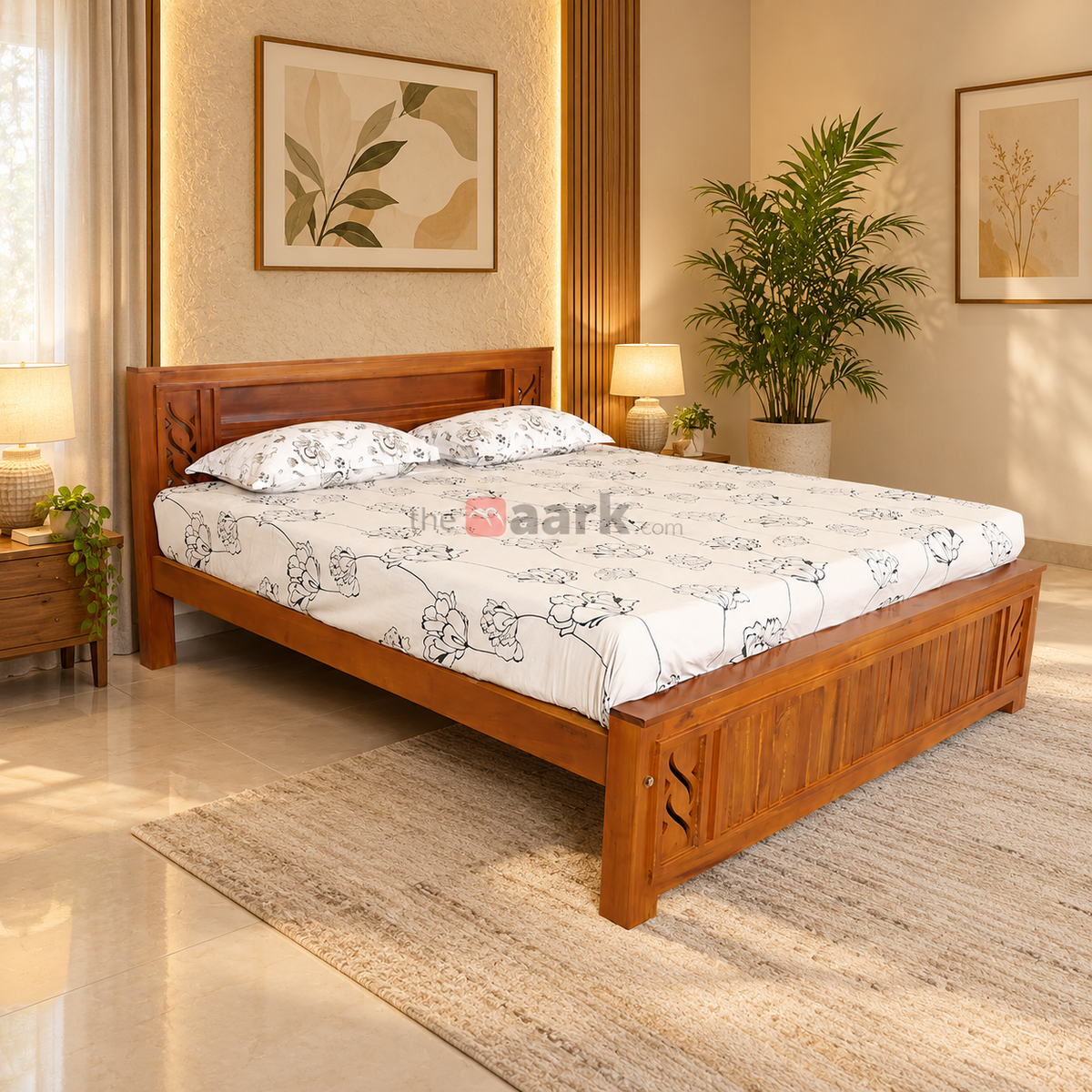 MAARK QUEEN SIZE BED (5*6.25) WCF