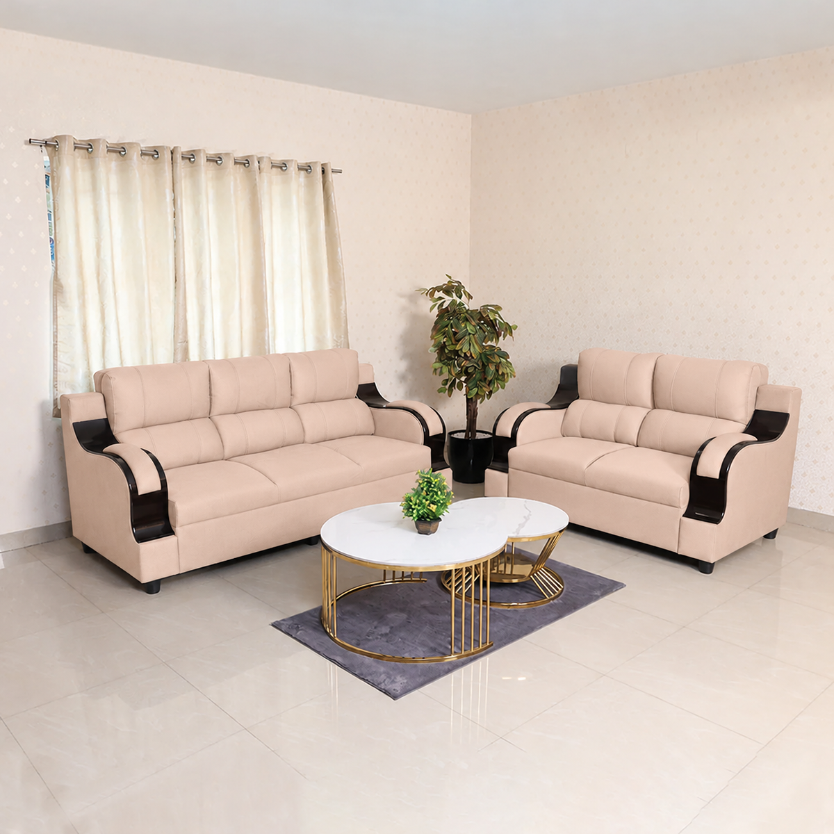 MAARK FABRIC SOFA SET (3+2) LOUIS