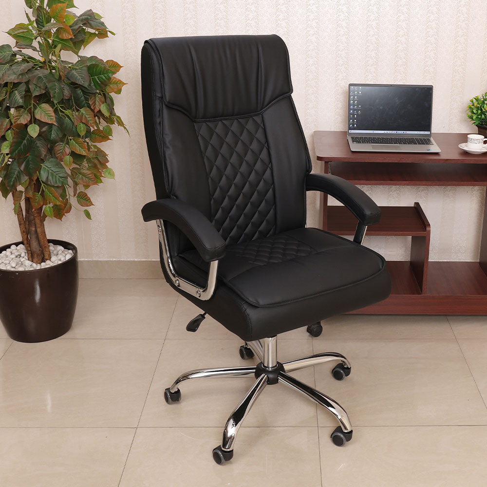 MAARK HIGH BACK OFFICE CHAIR XH - 9241 BLACK COLOUR SS