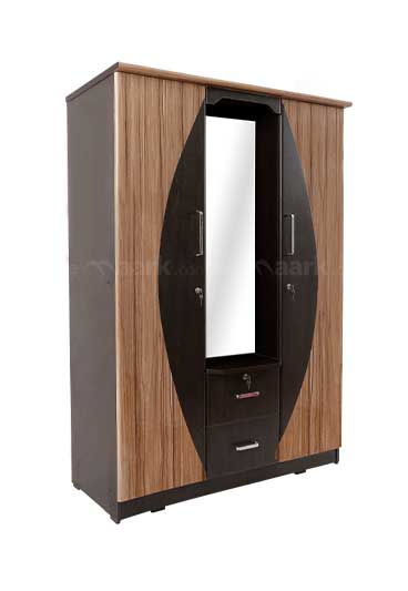 MAARK 3 DOOR WARDROBE PF WITH DRESSER