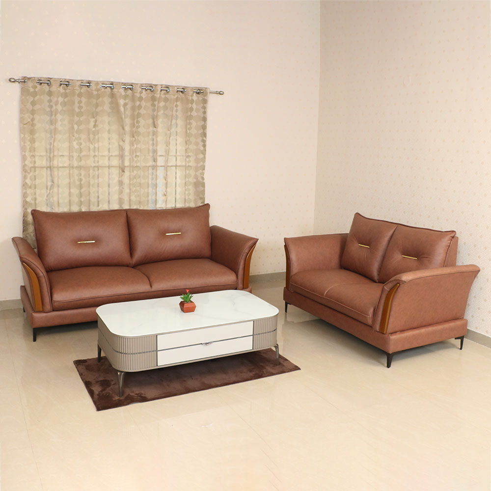 MAARK LEATHERETTE SOFA SET (3+2) SWEDEN