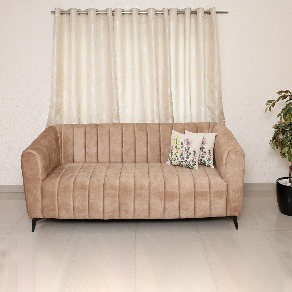 MAARK FABRIC THREE SEATER SOFA FLOREDA