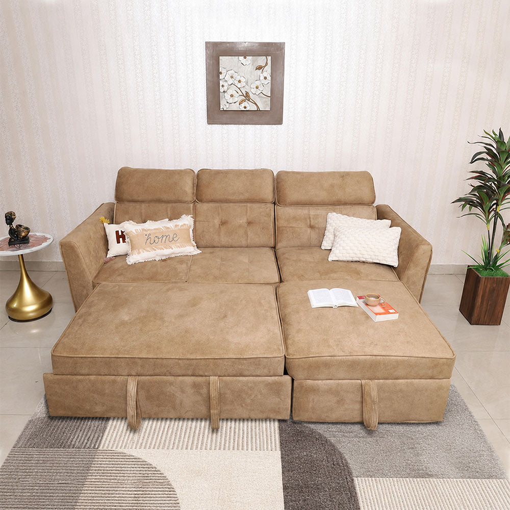 MAARK SOFA CUM BED S01002 STEEL COLOUR HT