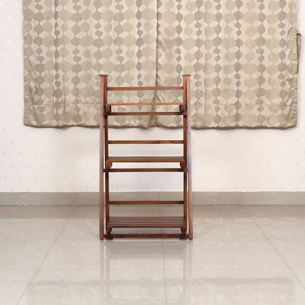 MAARK WOODEN CORNER STAND 3 FEET LADDER VMG