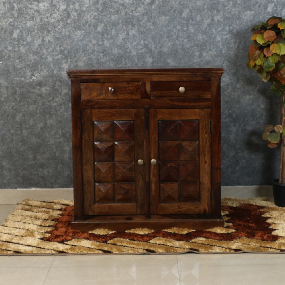 MAARK SHEESHAM WOOD SHOE RACK 6226 STONE FINISH SV