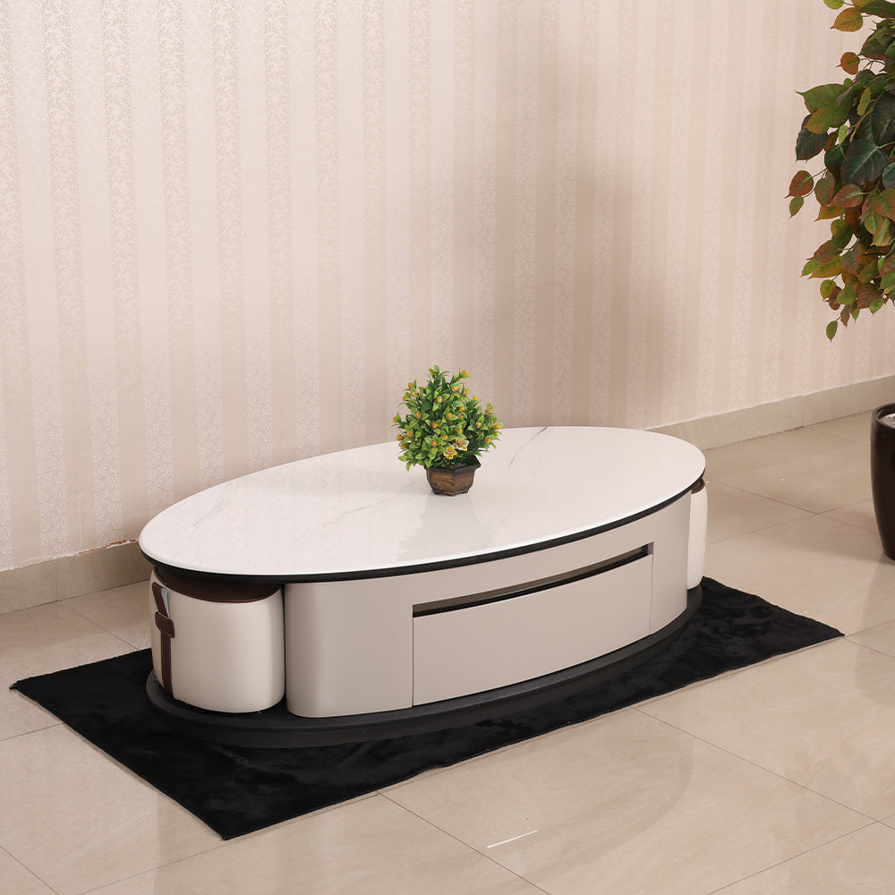 MAARK MARBLE TOP COFFEE TABLE CJ3521 HT
