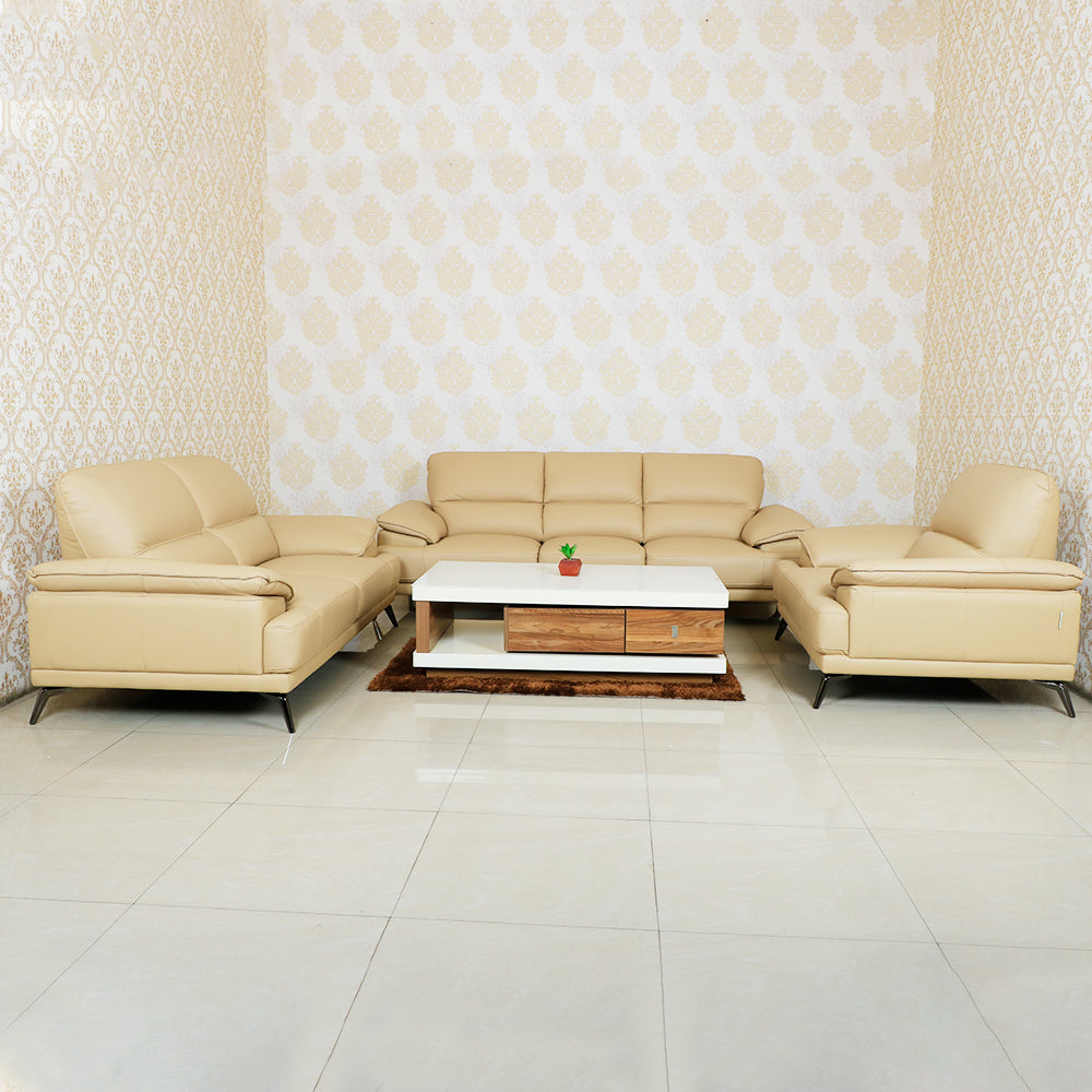 Maark Leather Sofa Set (3+2+1) 5013 Mocha Colour Ht Online India - The Maark Trendz Coimbatore