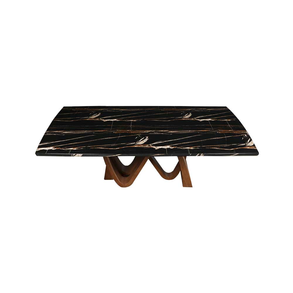 MAARK MARBLE TOP 8 SEATER DINING SET 1106-6165 HT