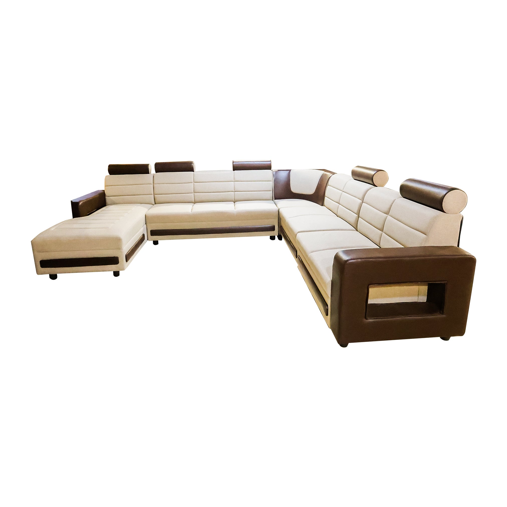MAARK U SHAPE FABRIC CORNER SOFA 12 SEATER MAGNA
