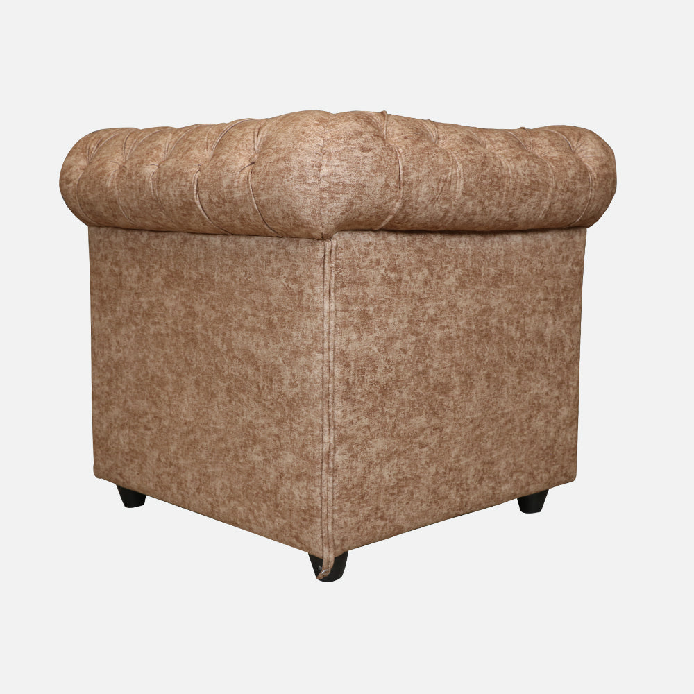 MAARK U SHAPE FABRIC CORNER SOFA 12 SEATER LUX WITH PUFFY BROWN COLOUR