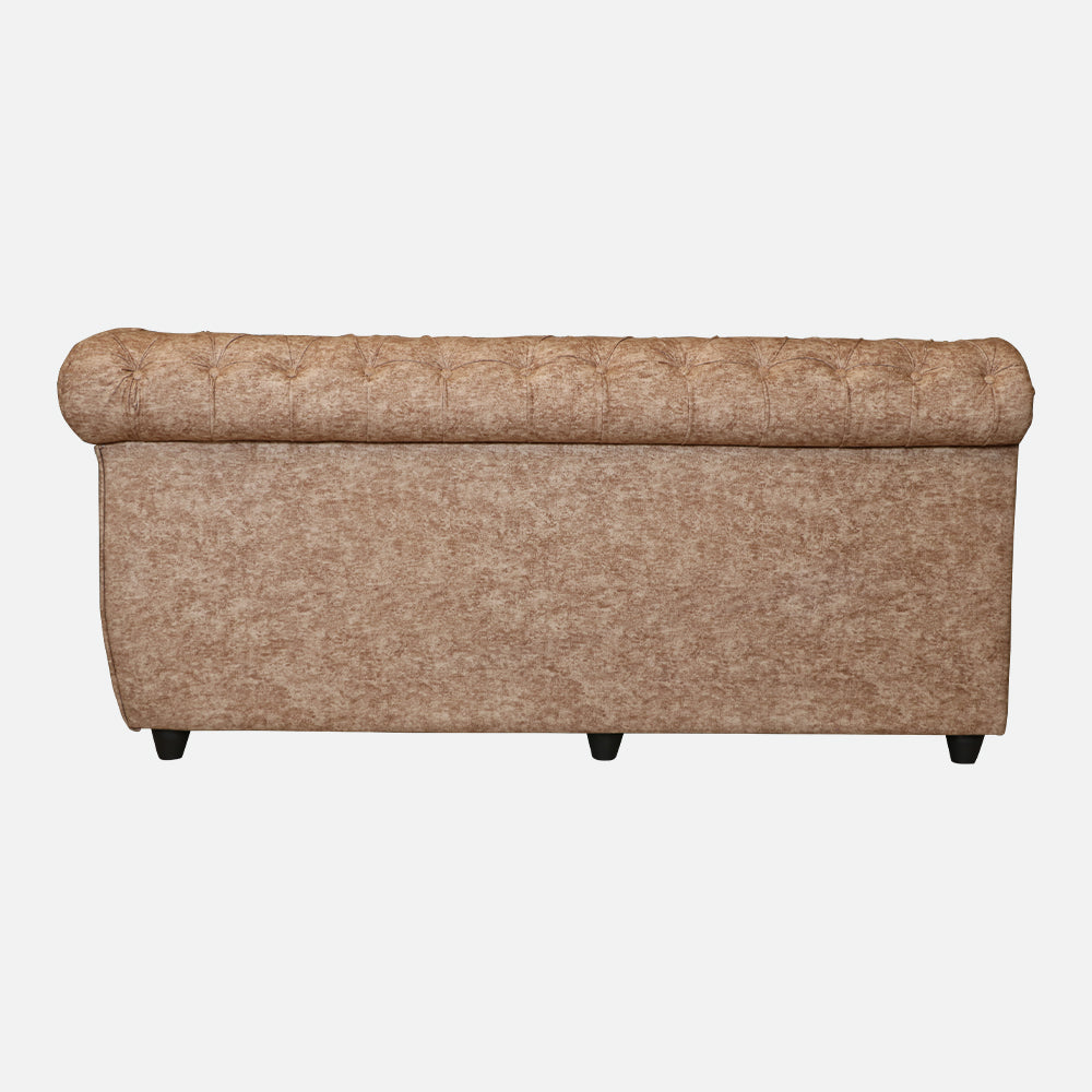 MAARK U SHAPE FABRIC CORNER SOFA 12 SEATER LUX WITH PUFFY BROWN COLOUR