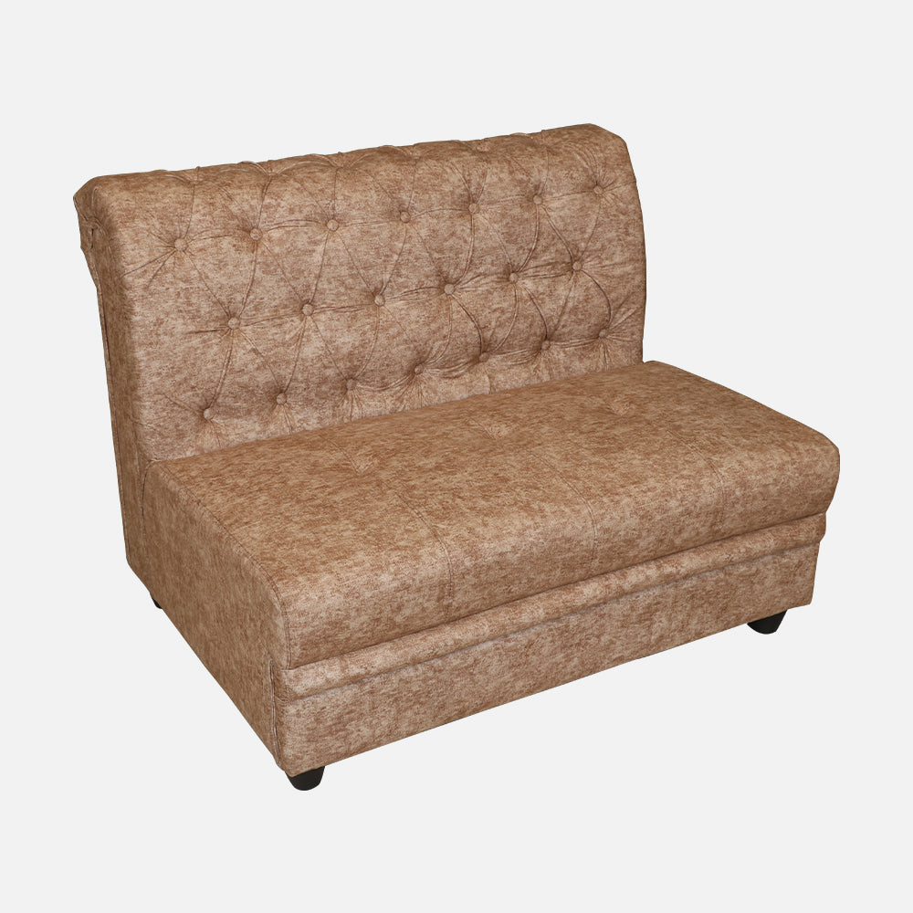 MAARK U SHAPE FABRIC CORNER SOFA 12 SEATER LUX WITH PUFFY BROWN COLOUR