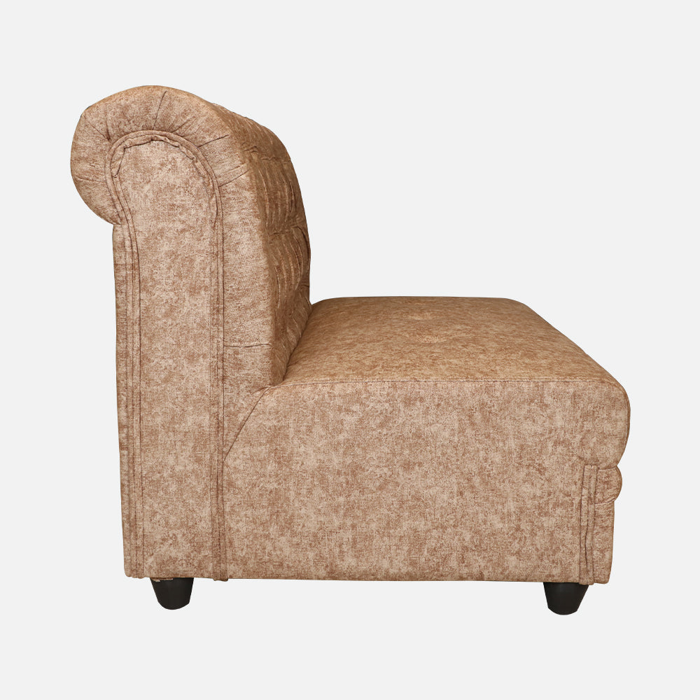 MAARK U SHAPE FABRIC CORNER SOFA 12 SEATER LUX WITH PUFFY BROWN COLOUR