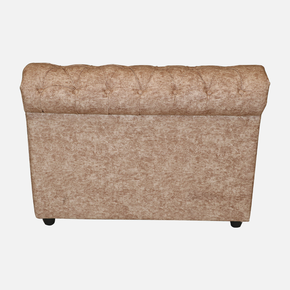 MAARK U SHAPE FABRIC CORNER SOFA 12 SEATER LUX WITH PUFFY BROWN COLOUR