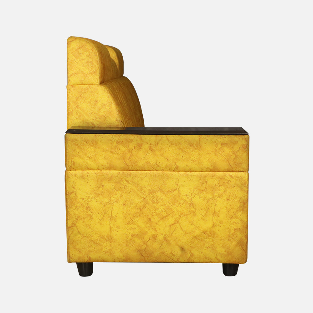 MAARK FABRIC CORNER SOFA 6 SEATER IYARKAI YELLOW COLOUR