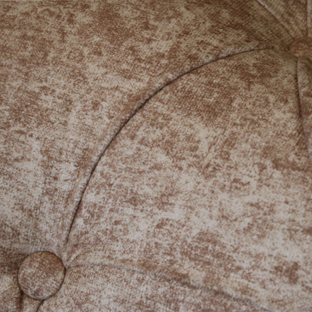 MAARK U SHAPE FABRIC CORNER SOFA 12 SEATER LUX WITH PUFFY BROWN COLOUR