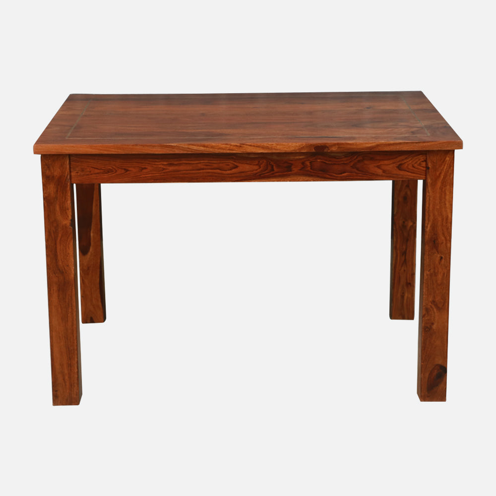 MAARK SHEESHAM WOOD 4 SEATER DINING SET (3.75*2.5) 1107 NATURAL FINISH SV