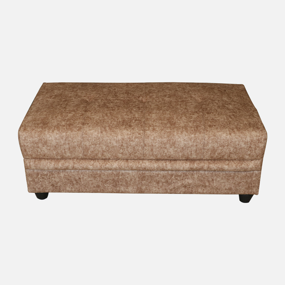 MAARK U SHAPE FABRIC CORNER SOFA 12 SEATER LUX WITH PUFFY BROWN COLOUR