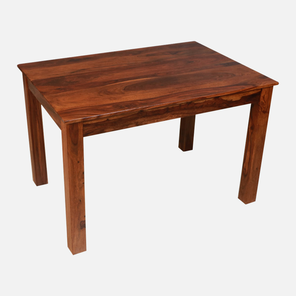 MAARK SHEESHAM WOOD 4 SEATER DINING SET (3.75*2.5) 1123 NATURAL FINISH SV