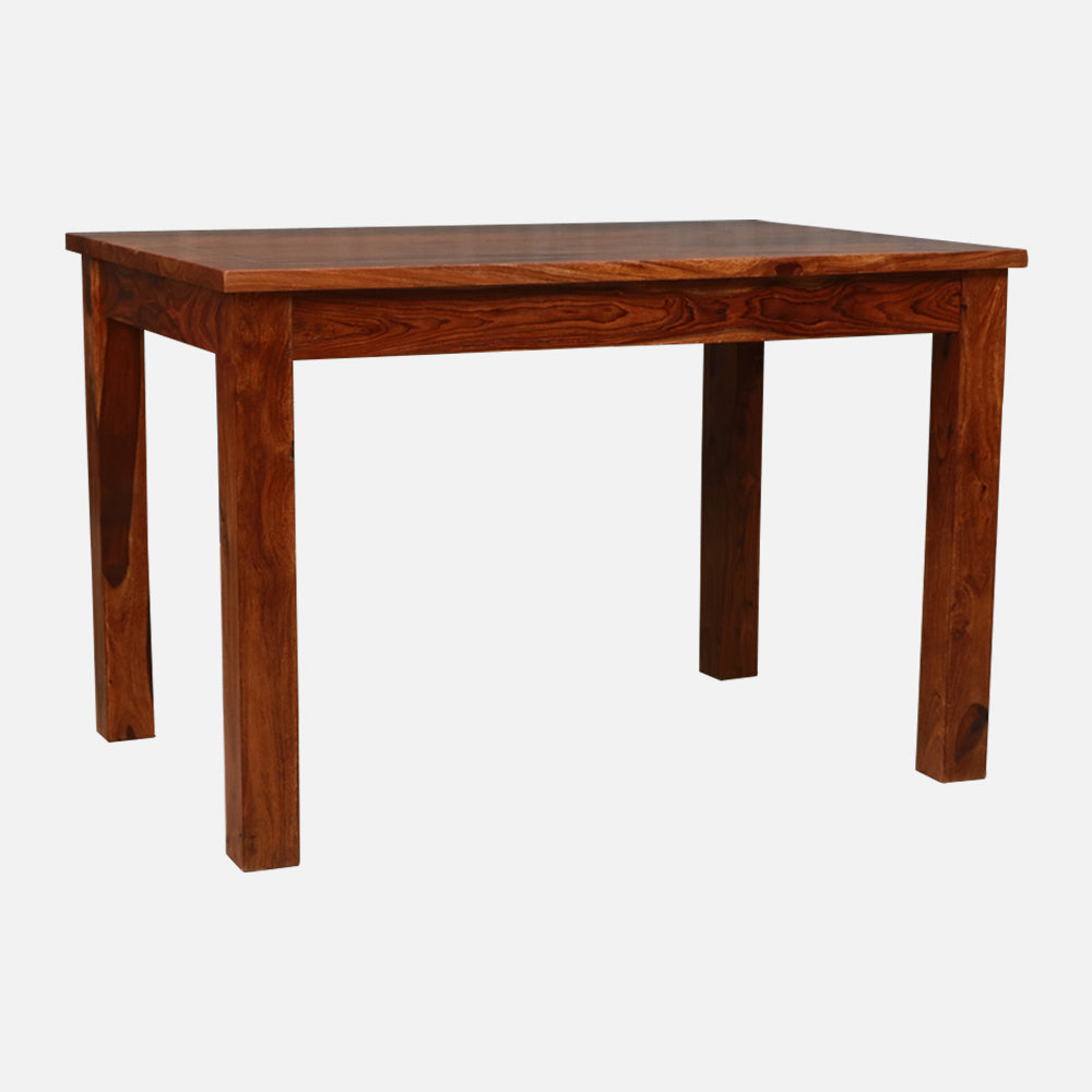 MAARK SHEESHAM WOOD 4 SEATER DINING SET (3.75*2.5) 1107 NATURAL FINISH SV