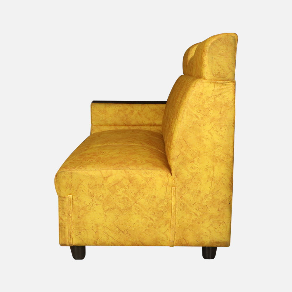 MAARK FABRIC CORNER SOFA 6 SEATER IYARKAI YELLOW COLOUR