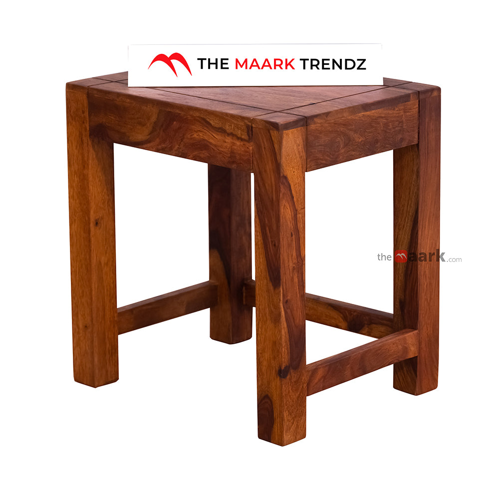 MAARK SHEESHAM WOOD NEST TABLE SET 8500 NATURAL FINISH SV