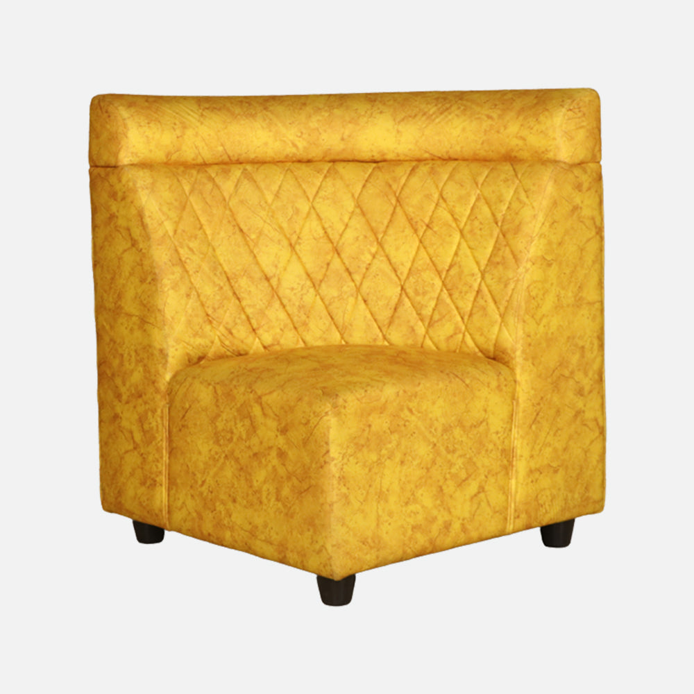 MAARK FABRIC CORNER SOFA 6 SEATER IYARKAI YELLOW COLOUR