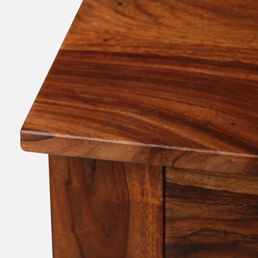 MAARK SHEESHAM WOOD 4 SEATER DINING SET (3.75*2.5) 1123 NATURAL FINISH SV