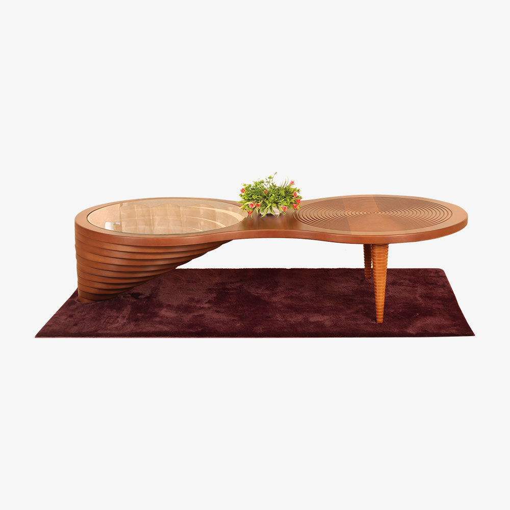 MAARK GLASS TOP COFFEE TABLE CTG-001 HT