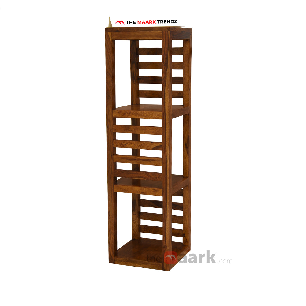 MAARK SHEESHAM WOOD BOOK SHELF 5059 NATURAL FINISH SV