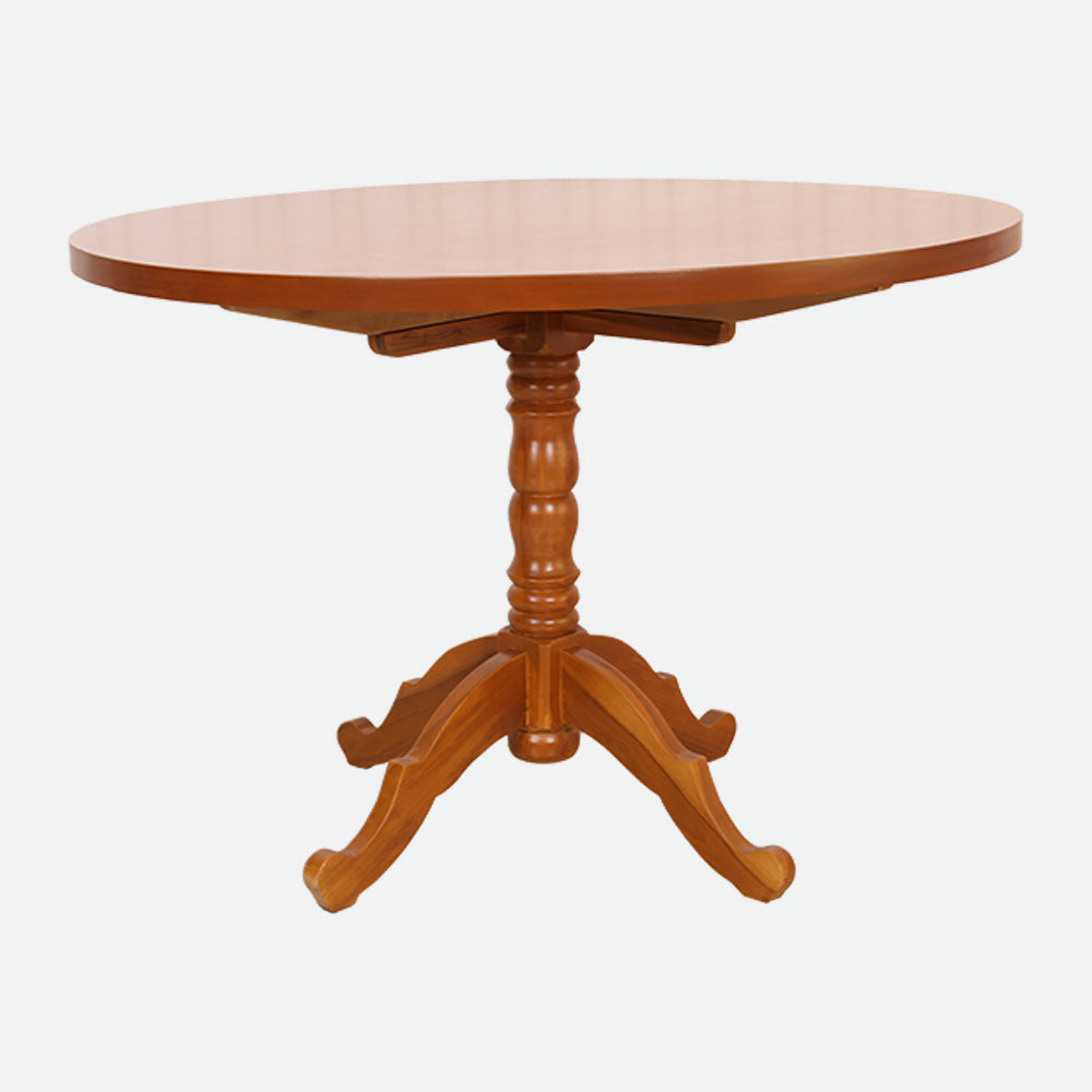 MAARK WOODEN TOP 4 SEATER DINING SET 4*4 ROUND MODEL CUSTOMIZED