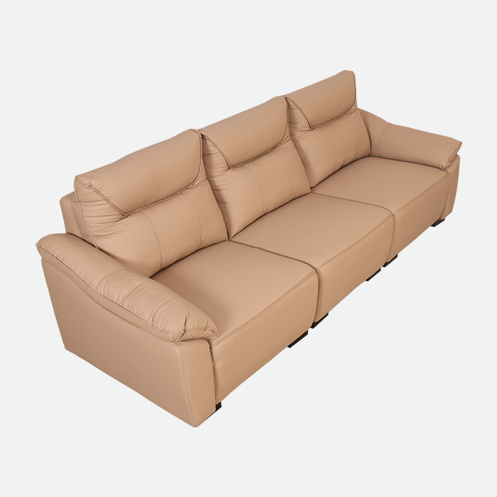 MAARK LEATHER SOFA SET (3+2+1) 3907-33 CAPPUCINO HT
