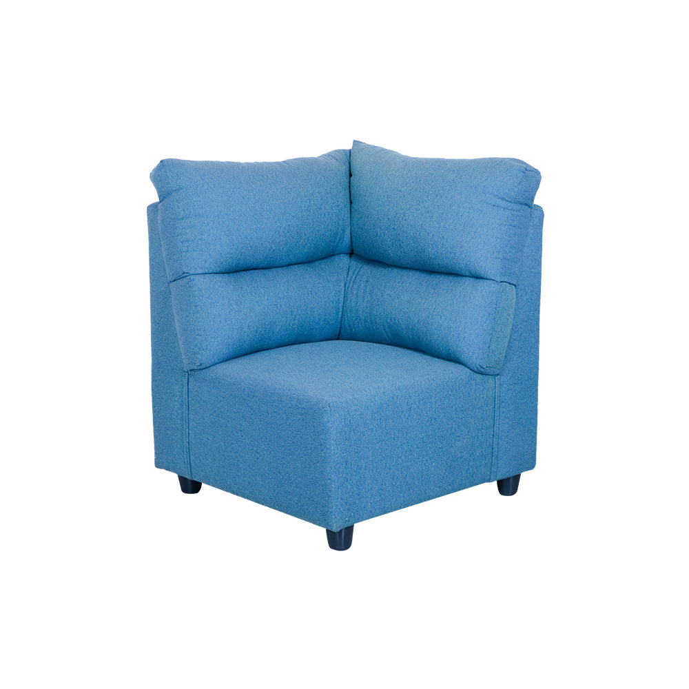 MAARK FABRIC CORNER SOFA 5 SEATER SAJINA BLUE COLOUR