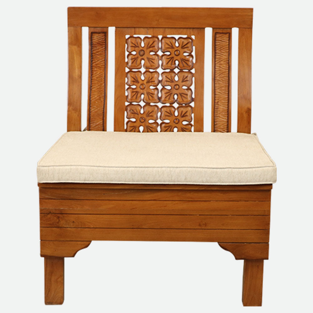 MAARK WOODEN CORNER SOFA 5 SEATER SEMANGI WITH COFFEE TABLE HT