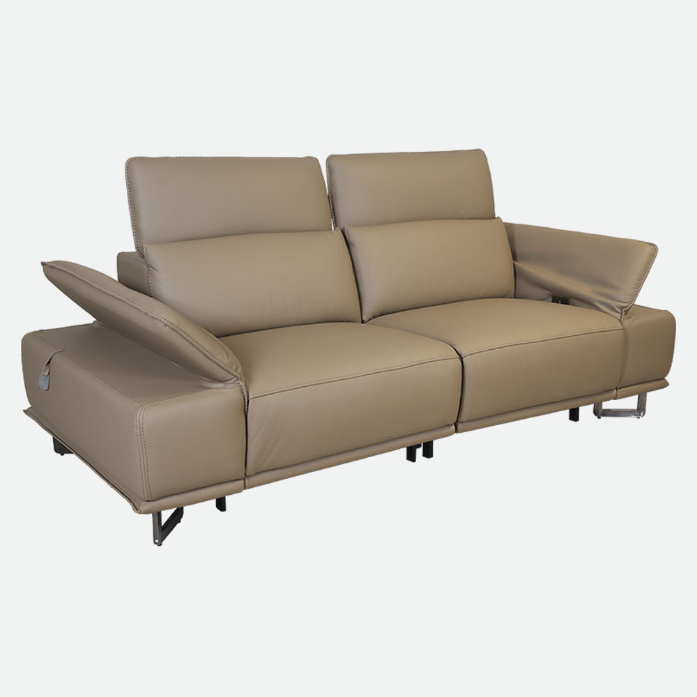 MAARK MOTORIZED RECLINER LEATHER SOFA SET (3R+2R) 2310 CAPPUCINO COLOUR HT