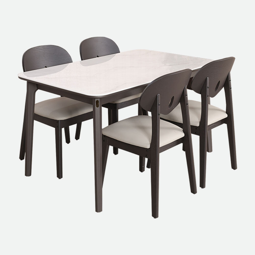 MAARK MARBLE TOP 4 SEATER DINING SET F16-203 HT