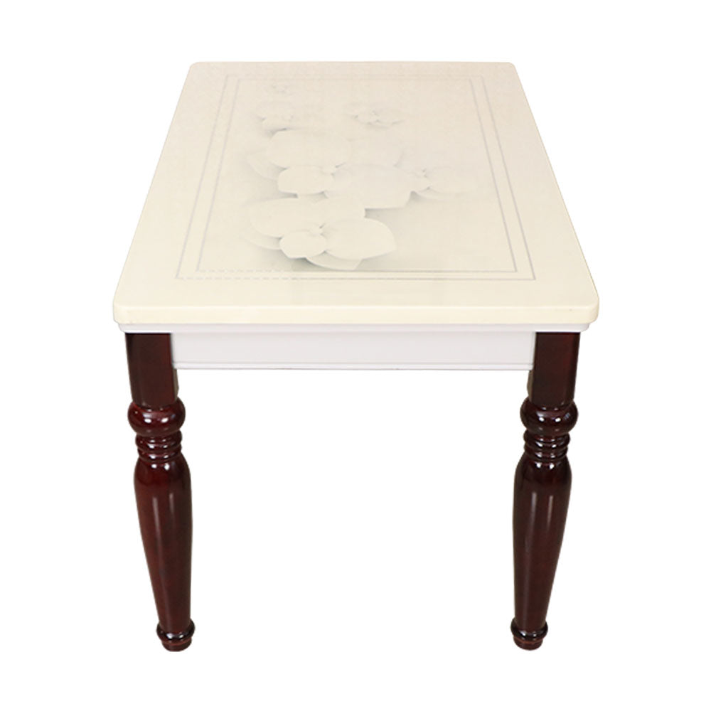 MAARK MARBLE TOP 4 SEATER DINING SET 3D SHELL HT
