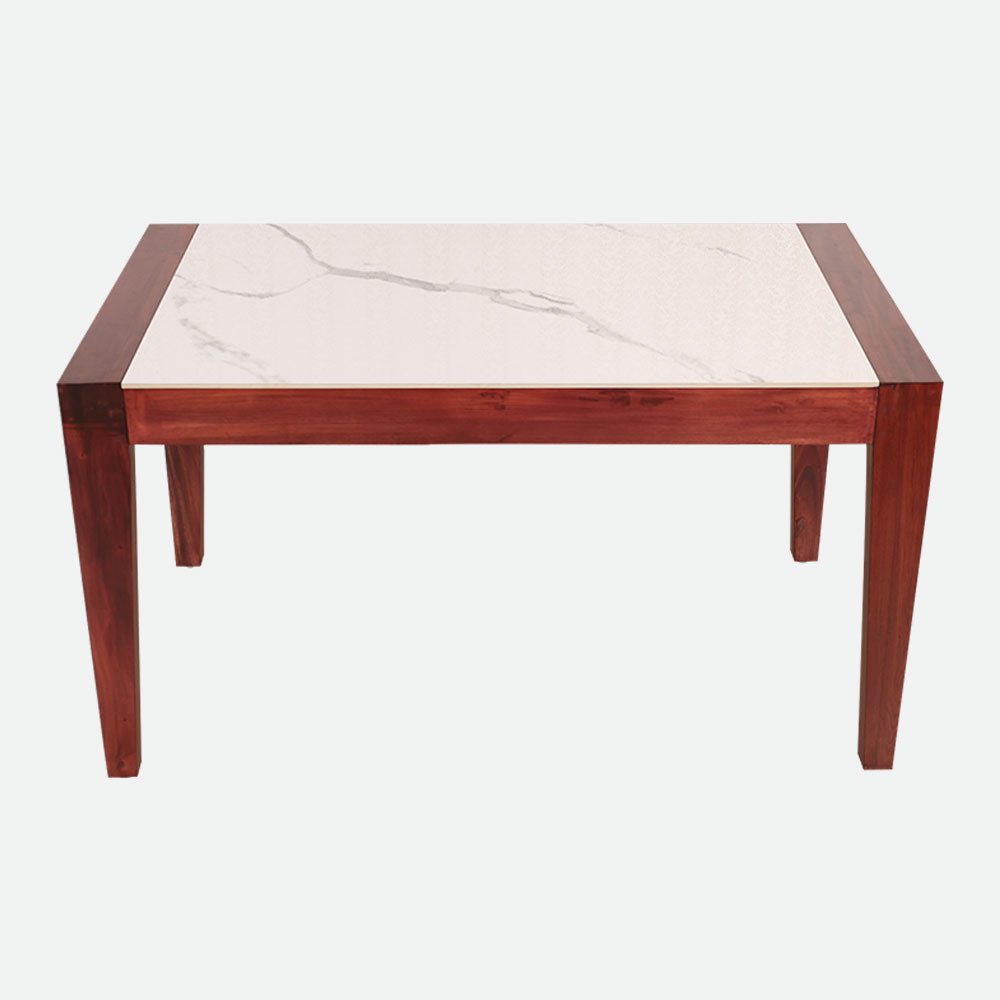 MAARK MARBLE TOP 4 SEATER DINING SET 4*2.75 (1+2+BENCH) MIYANS TT