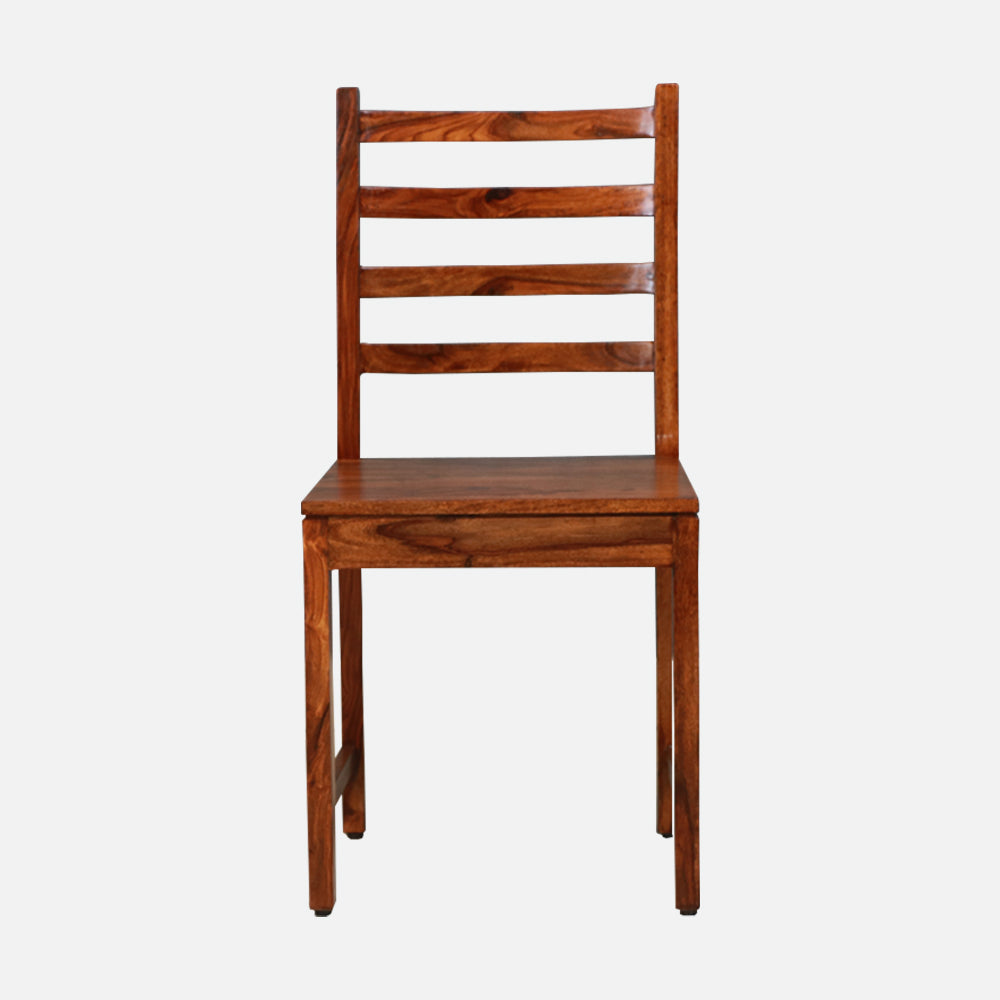 MAARK SHEESHAM WOOD 4 SEATER DINING SET (3.75*2.5) 1123 NATURAL FINISH SV