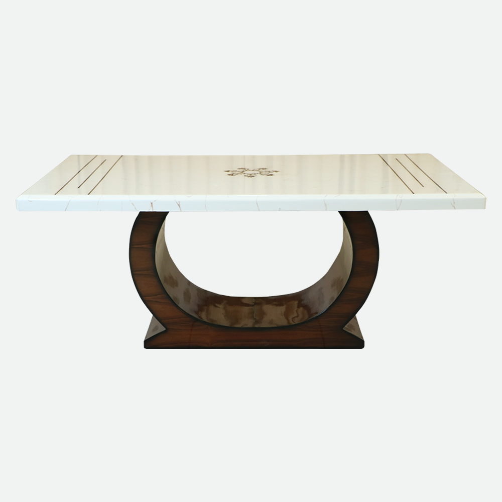 MAARK MARBLE TOP 6 SEATER DINING SET 6034 TD