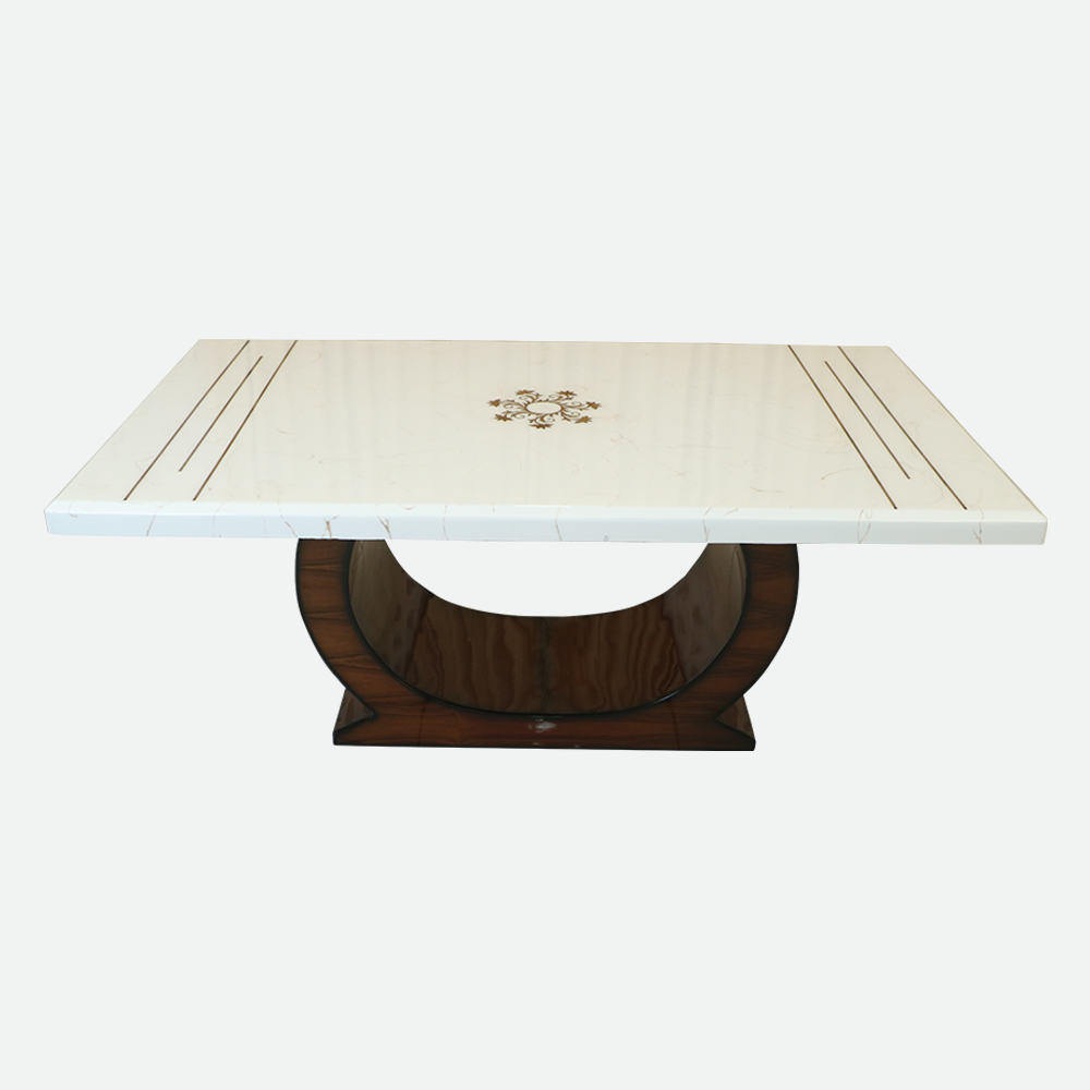 MAARK MARBLE TOP 6 SEATER DINING SET 6034 TD