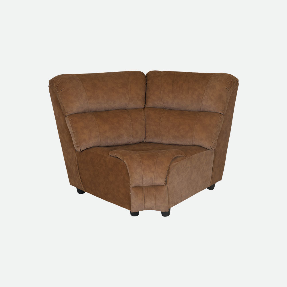 MAARK CORNER MANUAL RECLINER FABRIC SOFA 5 SEATER WITH DIWAN F211