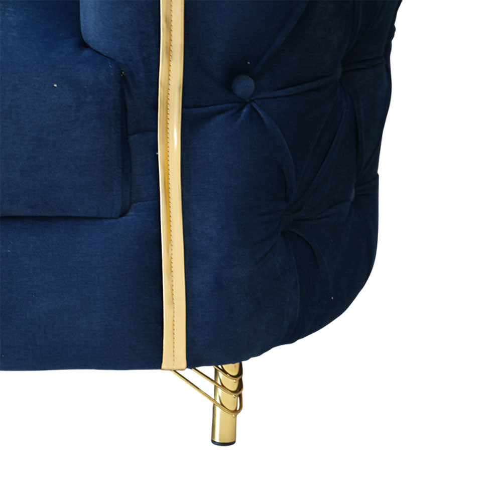 MAARK FABRIC SOFA SET (3+1+1) LUX BLUE COLOUR