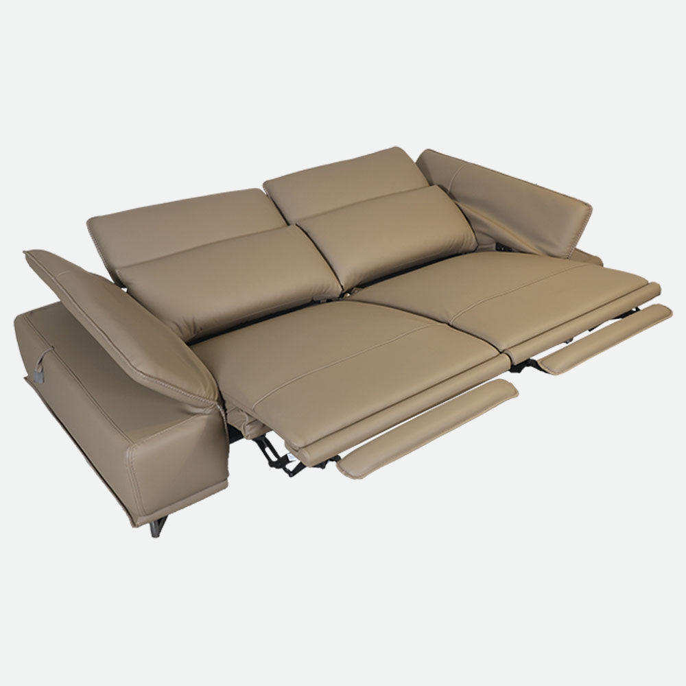 MAARK MOTORIZED RECLINER LEATHER SOFA SET (3R+2R) 2310 CAPPUCINO COLOUR HT